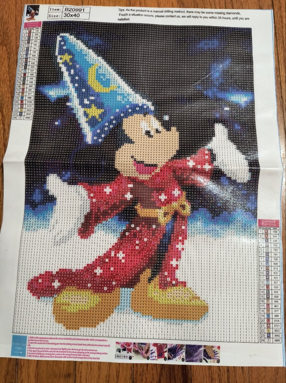 New diamond art kit, Mickey Mouse Fantasia